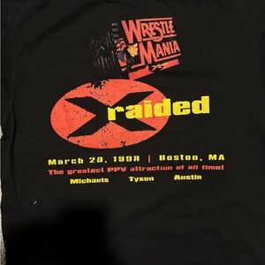 Wrestlemania X Raided bootleg size XL Stone Cold Steve Austin Shawn Michaels